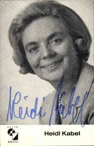 Ak Schauspielerin Heidi Kabel, Portrait, Autogramm