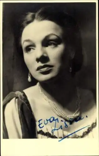 Ak Schauspielerin Eva Lissa, Portrait, Autogramm