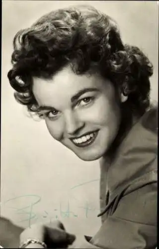 Ak Schauspielerin, Sängerin Brigitte Rabald, Portrait, Autogramm
