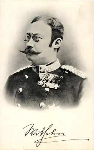 Ak Großherzog Wilhelm IV. von Luxemburg, Portrait in Uniform, Orden