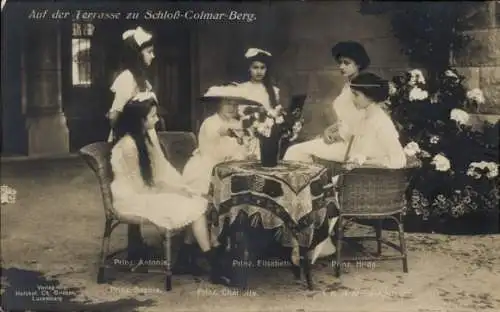 Ak Prinzessinnen von Luxemburg, Sophie, Antonia, Charlotte, Elisabeth, Marie Adelheid, Hilda