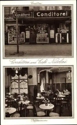 Ak Berlin Mitte, Konditorei Cafe Cafe Nicolai, Invalidenstraße 90