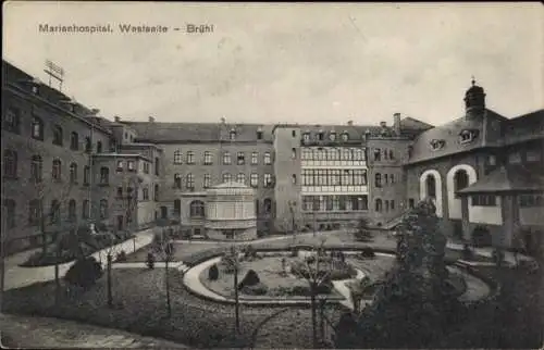 Ak Brühl in Westfalen, Marienhospital, Westseite
