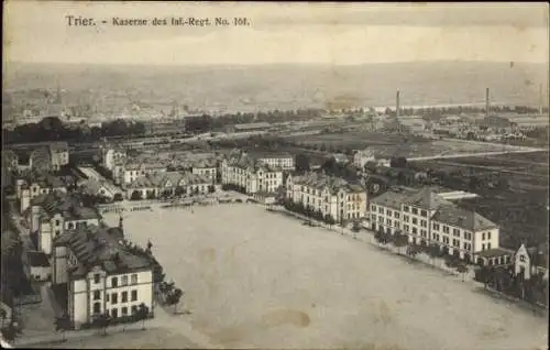 Ak Trier an der Mosel, Kaserne des Infanterie-Regiments 161, Luftbild