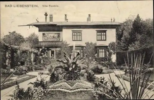 Ak Bad Liebenstein im Thüringer Wald, Villa Feodora, Garten