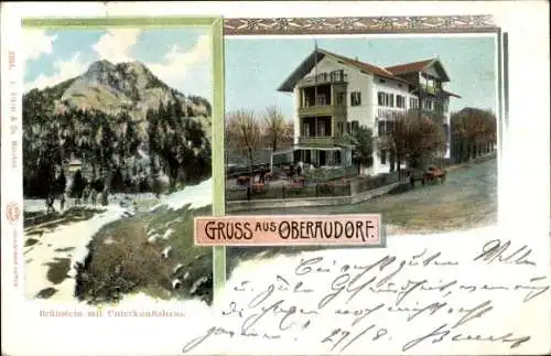 Ak Oberaudorf in Oberbayern, Brünstein, Unterkunftshaus