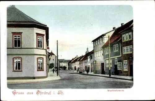 Ak Ohrdruf Thüringen, Gebäude an der Marktstraße