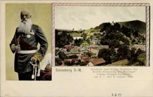 Ak Sonneberg in Thüringen, 25jh. Bestehen des Bezirks Sonneberg des Meininger Landes-Krieger-Verband