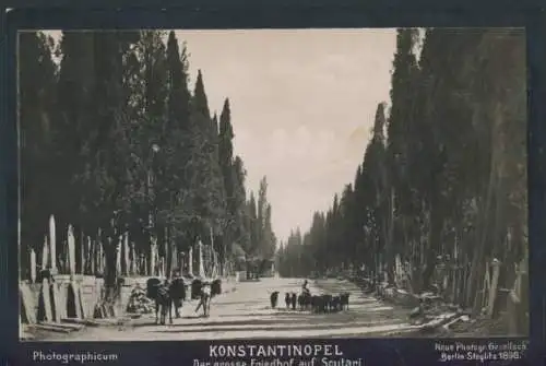 Foto Konstantinopel Istanbul Türkei, Friedhof auf Scutari