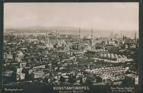 Foto Konstantinopel Istanbul Türkei, Totalansicht