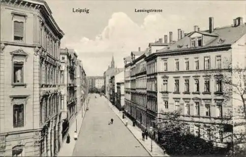 Ak Leipzig in Sachsen, Lessingstraße