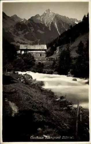 Ak Brandberg Tirol Österreich, Zillergrund, Gasthaus