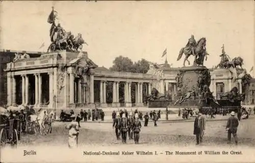 Ak Berlin Mitte, National-Denkmal Kaiser Wilhelm I.
