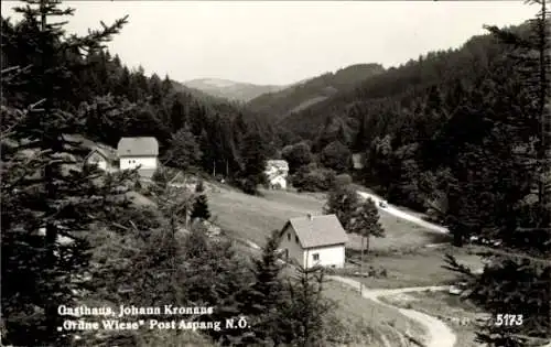 Ak Aspang Niederösterreich, Gasthaus Johann Kronaus, Grüne Wiese