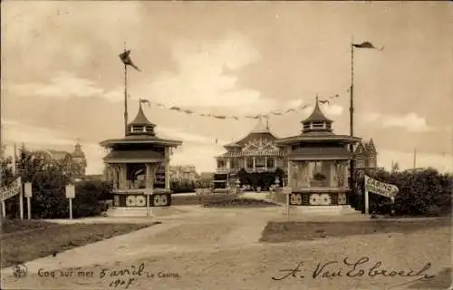 Ak De Haan Le Coq sur Mer Westflandern, Casino