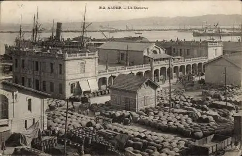 Ak Algier Alger Algerien, La Douane