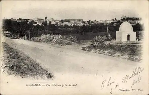 Ak Mascara Algerien, Vue Generale prise au Sud