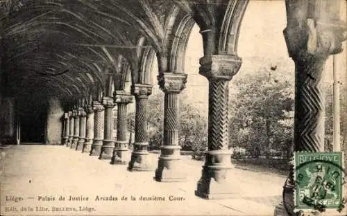 Ak Lüttich Lüttich Wallonien, Palais de Justice, Arcades de la deuxieme Cour