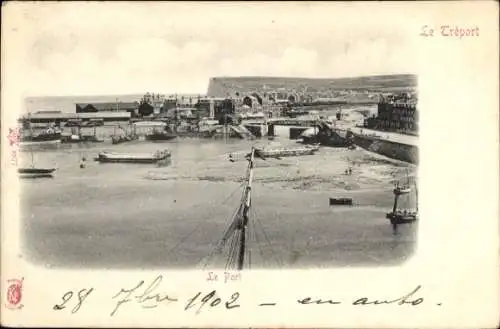 Ak Le Tréport Seine Maritime, Port