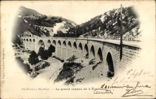 Ak Morez de Jura, Le grand viaduc de L'Evalude