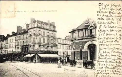 Ak Fontainebleau Seine et Marne, Hotel de la Chancellerie
