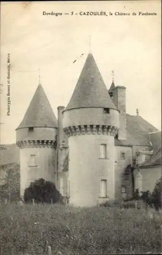 Ak Cazoulés Dordogne, Schloss Fonhaute