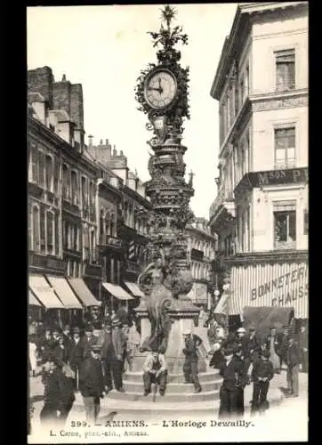 Ak Amiens Somme, L'Horloge Dewailly
