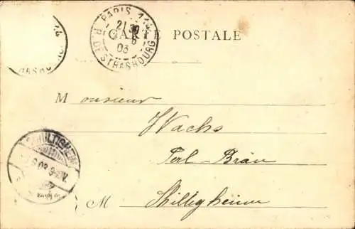 Ak Paris XVI, Trocadéro