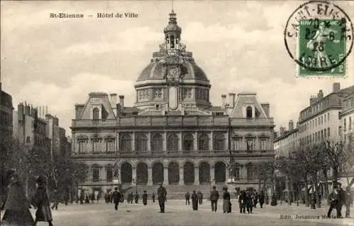 Ak Saint Étienne Loire, Rathaus