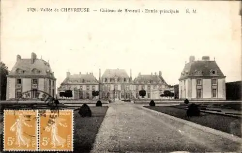 Ak Chevreuse Yvelines, Chateau de Breteuil, Entree principale