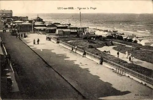 Ak Luc sur Mer Calvados, Vue sur la Plage