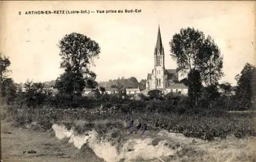Ak Arthon en Retz Loire-Atlantique, Kirche