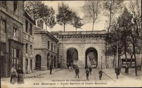 Ak Besançon Doubs, Poste Baitant, Place Bouchot