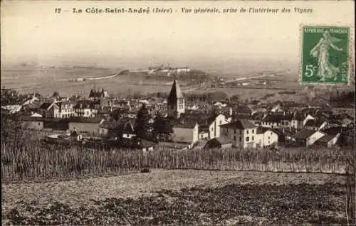 Ak La Côte Saint André Isère, Panorama
