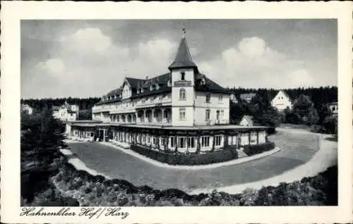 Ak Hahnenklee Bockswiese Goslar, Hahnenkleer Hof, Außenansicht, Häuser