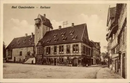 Ak Bad Gandersheim am Harz, Rathaus