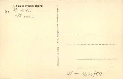 Ak Bad Gandersheim am Harz, Gesamtansicht