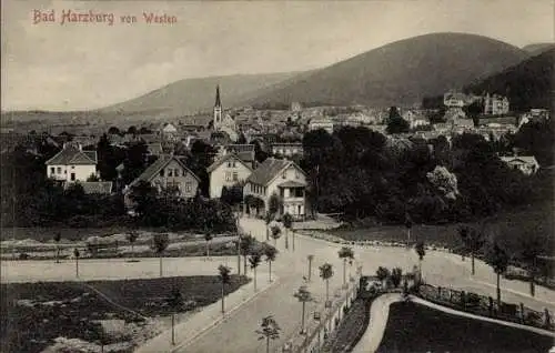 Ak Bad Harzburg am Harz, Gesamtansicht, von Westen gesehen