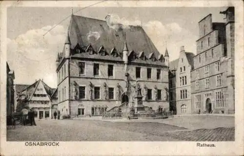 Ak Osnabrück in Niedersachsen, Rathaus