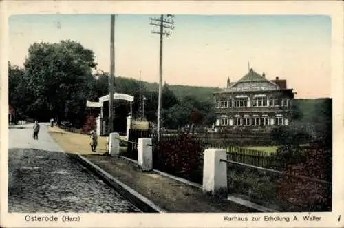 Ak Osterode am Harz, Kurhaus zur Erholung A. Waller