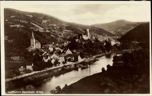 Ak Heimbach in der Eifel, Blick auf Ortschaft und Umgebung