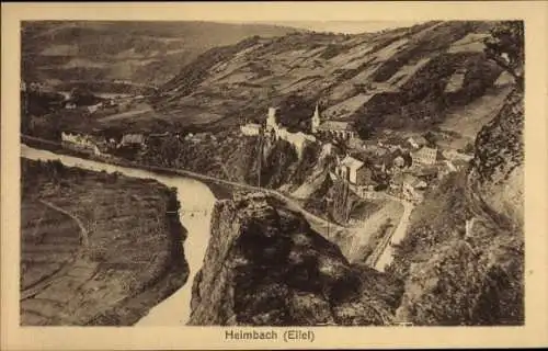 Ak Heimbach in der Eifel, Luftbild
