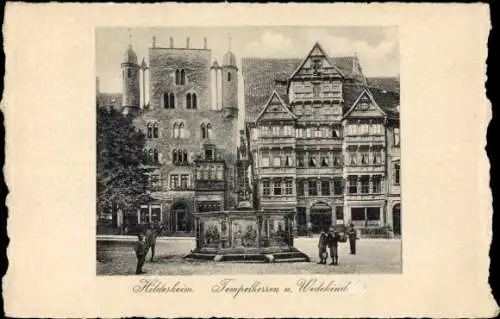 Passepartout Ak Hildesheim in Niedersachsen, Tempelherrenhaus, Wedekind