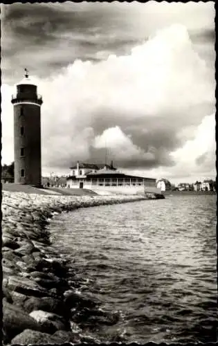 Ak Nordseebad Cuxhaven, Leuchtturm, Seepavillon