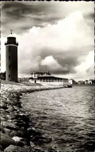 Ak Nordseebad Cuxhaven, Leuchtturm, Seepavillon