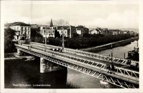 Ak Saarbrücken, Louisenbrücke