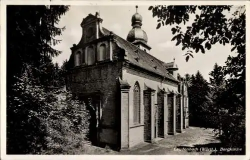 Ak Laudenbach Weikersheim in Tauberfranken Württemberg, Bergkirche Laudenbach