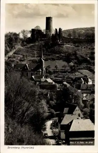 Ak Stromberg im Hunsrück, Turm, Gesamtansicht