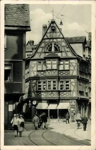 Ak Mainz, Fachwerkhaus bei der Augustinerkirche