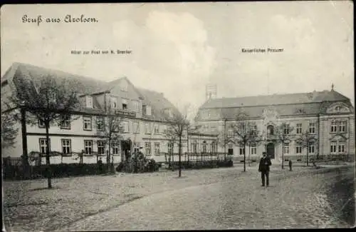 Ak Bad Arolsen in Hessen, Hotel zur Post von H. Brenker, kaiserliches Postamt